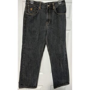 Vtg Y2K Rocawear Hip Hop Baggy Jeans Pants Mens 36x30 Pockets Embroidered Logo